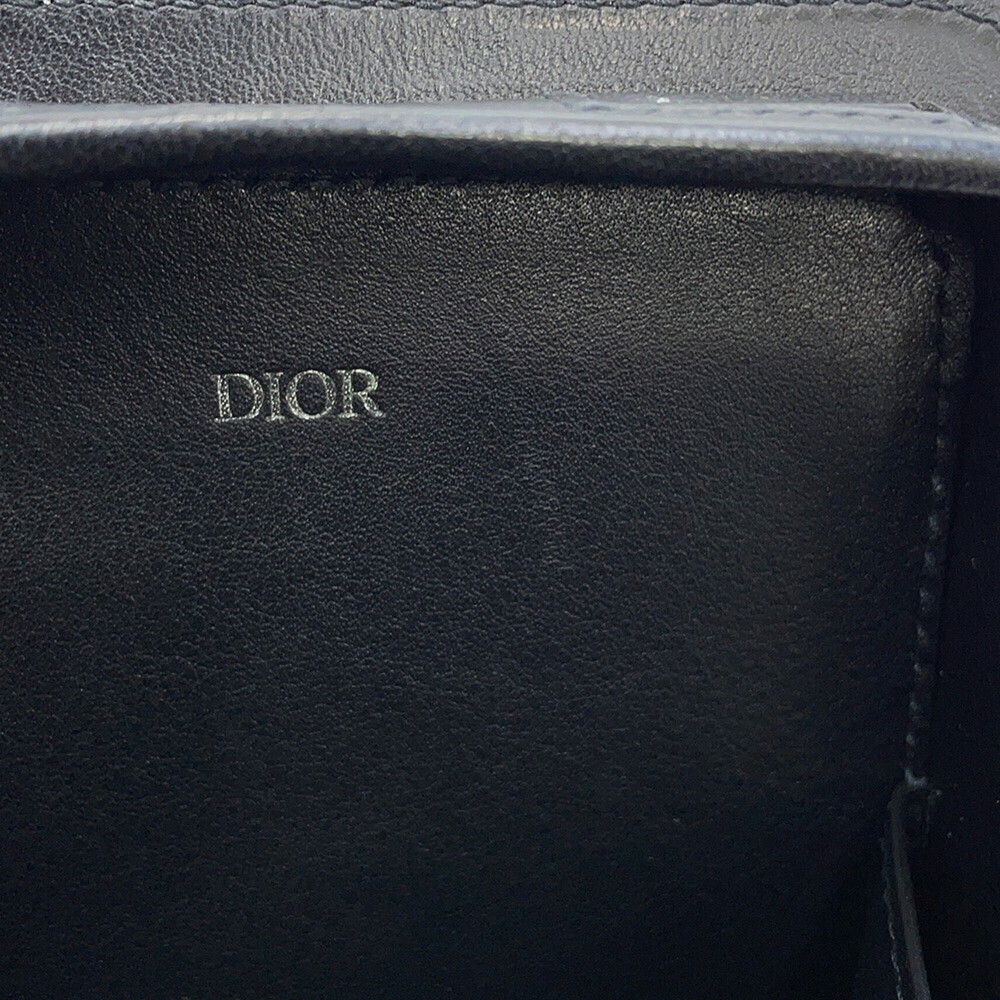 CHRISTIAN DIOR Black Leather Shoulder Bag - Picture 10 of 16